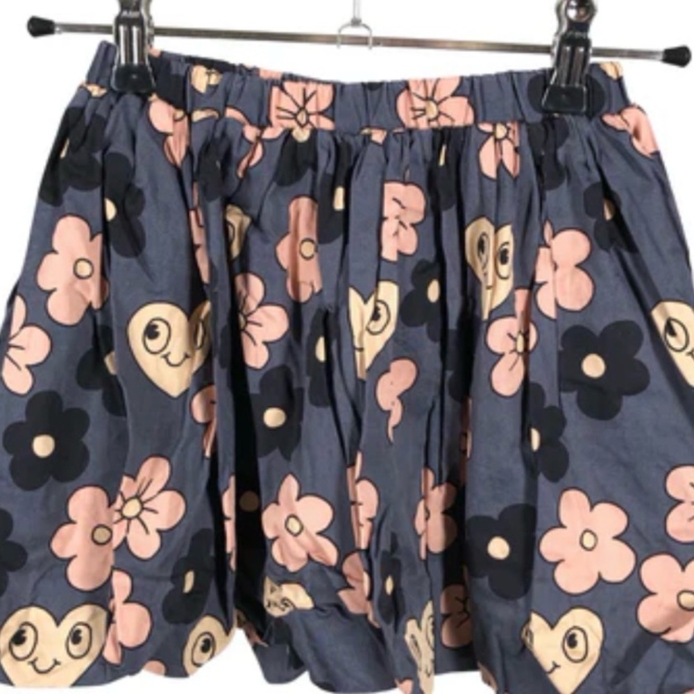 Mini Rodini Black and Peach Floral skirt - 92 cm / 2T
